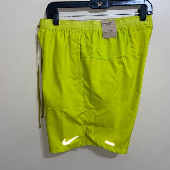 Nike Men’s Stride 7” Brief Lined Running Shorts DM4761-308 Yellow M-Tall NEW